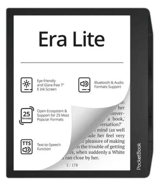 PocketBook Era Lite 710 Stone Green / Čítačka e-kníh / 7" / E-ink / 1264 × 1680 / 16GB / Wi-Fi / BT / USB-C (PB710-9-WW)