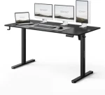 SENSE7 NOJO LIGHT Pracovný stôl čierna / elektricky nastaviteľná výška / 140 x 70cm / nosnosť 70kg (5902659847966)