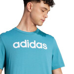 Tričko adidas Essentials Single Jersey Linear vyšitým logom IJ8655