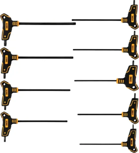 Vorel Súprava kľúčov TORX 9 ks / Kľúče TORX / T10-T50 / oceľ CrV (TO-56639)