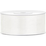Saténová svetlo krémová stuha 25 mm/25 m - PartyDeco - PartyDeco