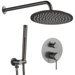 REA - Podomietková sprchová sada Lungo Grip Gun Grey + BOX REA-P8958