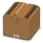 Phoenix Contact 3273296 blok rozvádzača 31.2 mm pružinová svorka hnedá 8 ks; 3273296