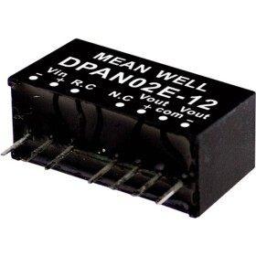 MEAN WELL DPAN02E-05 DC / DC menič napätia, modul 200 mA 2 W Počet výstupov: 2 x; DPAN02E-05