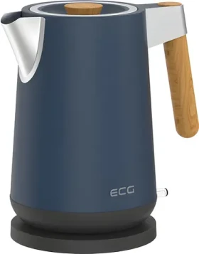 ECG RK 1768 Strix Timber Petrol / Rýchlovarná kanvica / 2200 W / 1,7 l / nerez a drevo (100002076092)