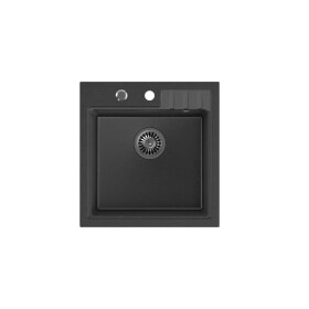 Dřez Quadron PETER110 černá nerez elem HCQP5052CZK PETER110BLNRZ