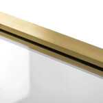 REA/S - Sprchovací kút Atlas 90x100 Brush Gold vľavo KPL-K4970