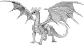 Metal Earth 3D Puzzle Premium Series: Oceľový drak