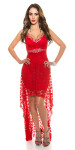 Red-Carpet-Look!Sexy Koucla dress with Rhinestones red S