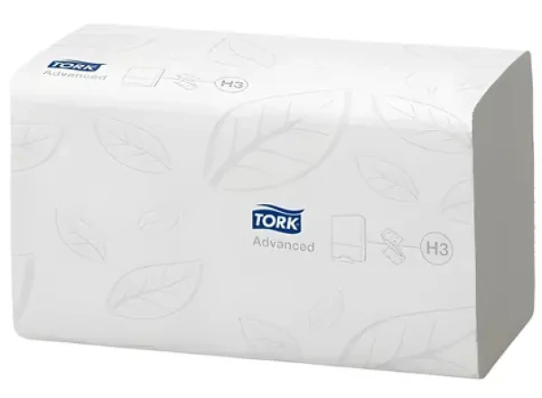 Tork Advanced H3 biele / Papierový uterák skladaný ZZ / 2vrstvový (290163)