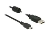 DeLock čierna / Kábel / USB 2.0 A (M) - mini USB B (M) / 2 m (84914)