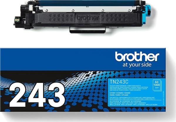 Brother Brother TN243C - Cyan - original - Tonerpatrone - fur Brother DCP-L3510, L3517, L3550, HL-L3210, L3230, L3270, MFC-L3710, L3730, L3750, L3770