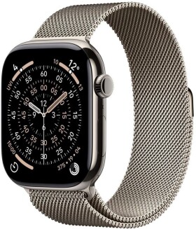 Apple Watch 11 GPS + Cellular 46mm Natural Titanium Milanese Loop M/L Sivý (MFD04ZR/A)