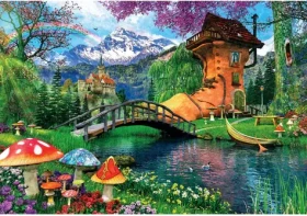 Clementoni 35596 Puzzle Domov v starej topánke 500 dielikov