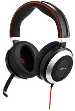 Jabra Evolve 80 UC Stereo / Slúchadlá s mikrofónom / pre Call centra / USB + 3.5mm jack (7899-829-209)