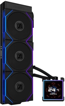 Lian Li HydroShift II AiO-chłodzenie wodne, RGB, LCD-Display - 360mm, Čierny