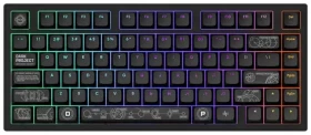 Dark Project ALU81A Terra Nova Wireless čierna / herná klávesnica / mehanická / spínače g3ms Moonstone / RGB / BT 2.4GH (DPKB_NOVA_81_ANSI_BLACK)