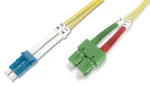 Digitus SC (APC) - LC (PC) / Optický patch kábel / Singlemode OS2 / Duplex / 2 m / žltá (DK-292SCA3LC-02)