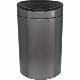 Brabantia Touch Bin New Odpadkový kôš na triedený odpad 23 + 10 L tmavo strieborná / 43.5 x 72.5 x 30.5 cm (117907)