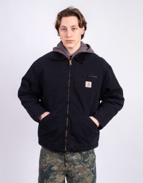 Carhartt WIP OG Detroit Jacket Black/Black stone canvas M