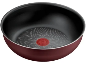 TEFAL Ingenio L7247702 vínová-čierna / Panvica wok / 26 cm / odnímateľná rukoväť / indukcia (3168430370722)