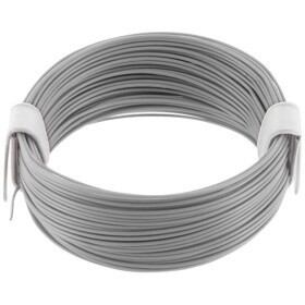 Econ connect KL004GR10 opletenie / lanko, 1 x 0.04 mm², sivá, 10 m; KL004GR10