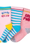 Dievčenské ponožky 3pack, Minoti, KG SOCK 28, dievča - 122/128 | 7/8let