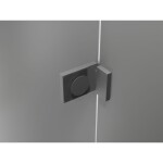 MEXEN/S - Lunar-B L sprchové dvere krídlové pravé 125, transparent, grafit metal 832SL-125-050-95-00-P