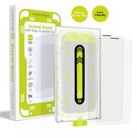 Mobile Origin Screen Guard ochranné sklo pre Apple iPhone 16 Pro Max s aplikátorom číra / 2 ks (SGA-i16ProMax-2pk)