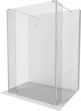 MEXEN/S - Kioto Sprchová zástena WALK-IN voľne stojaca 95 x 30 x 30, transparent, chróm 800-095-030-222-01-00-030