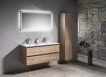 GSI - PURA keramické dvojumývadlo Slim 122x46cm, biela ExtraGlaze 8888111