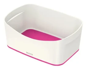 Leitz MyBox Stolný box bielo-ružová / 246 x 98 x 160 (52571023)