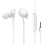 Joyroom JR-EW02 biela / Slúchadlá do uší / mikrofón / 1.2m / 3.5 mm jack (JR-EW02 White)