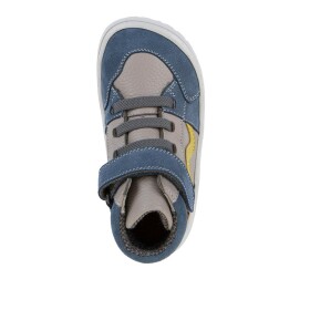 Detské celoročné členkové barefoot topánky TEX GO GREY/BLUE Froddo G3110265 - 29
