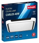 Activejet AJE-CARLOS biela/čierna / Stropné LED svietidlo / 40W / 36x LED / 5000 lm / 4000K / IP20 (AJE-CARLOS 40W)