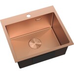 MEXEN - Solix oceľový drez 1-bowl 500 x 450 mm, meď 6402501000-65