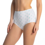 Dámske nohavičky 6pack white MANUELA - Lama 3XL bílá