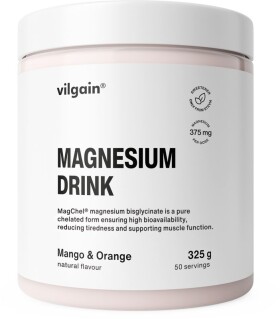 Vilgain Magnesium Drink – Mango a pomaranč 325 g