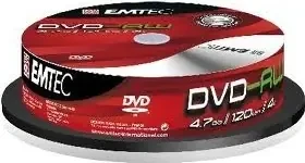 EMTEC DVD-RW 4.7 GB 10ks / 4X / Cake Box (ECOVRW47104CB)