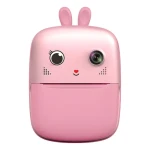 Hurtel Mini tlačiareň pre deti s fotoaparátom ružová / Detská tlačiareň / Termotlač