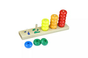 Moyo Montessori Moyo Montessori Tyčky s farebnými kruhmi na počítanie