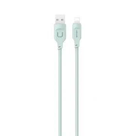USAMS SJ565 Lithe Series zelený / Nabíjací a dátový kábel USB-C - Lightning / 1.2m / 2.4A (SJ565USB04)