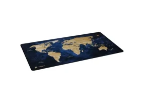 Natec WORLD modrá / Podložka pod myš a klávesnicu / 800 x 400 mm / vodeodolná / protišmyková (NPO-2243)