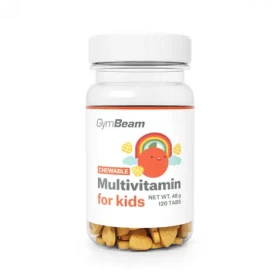 Multivitamín, tablety na cmúľanie pre deti - GymBeam (pomaranč, 120 tab.) (63748-1-120tab-orange)