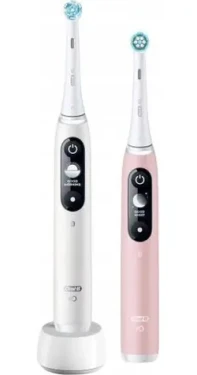 Oral-B iO 6 Duo biela/ružová / Elektrická zubná kefka / s puzdrom (iO 6 Duo White/Pink Sand)