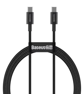 Baseus CATYS-B01 Kábel USB-C (M) - USB-C (M) 1 m čierna / 100W (CATYS-B01)