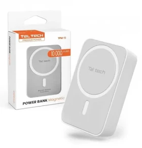 Teltech TPM-10 biela / Power banka / 10 000 mAh (37478)