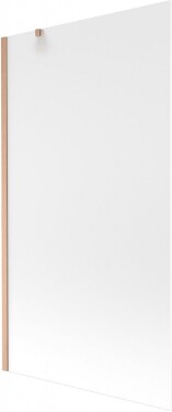 MEXEN/S - Next vaňová zástena FIX 100 x 150, dekor, meď kartáčovaná 895-100-000-00-30-65