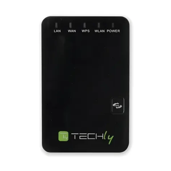 Techly 301078 / Wireless-N mini router / 802.11n / 2.4 GHz / 300 Mbps / 1x WAN / 1x LAN / 2x anténa (301078)