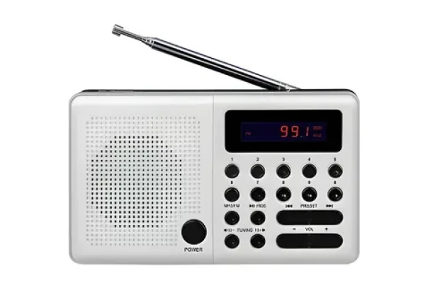 Rádio Pliszka biele / Rádio / FM / USB
